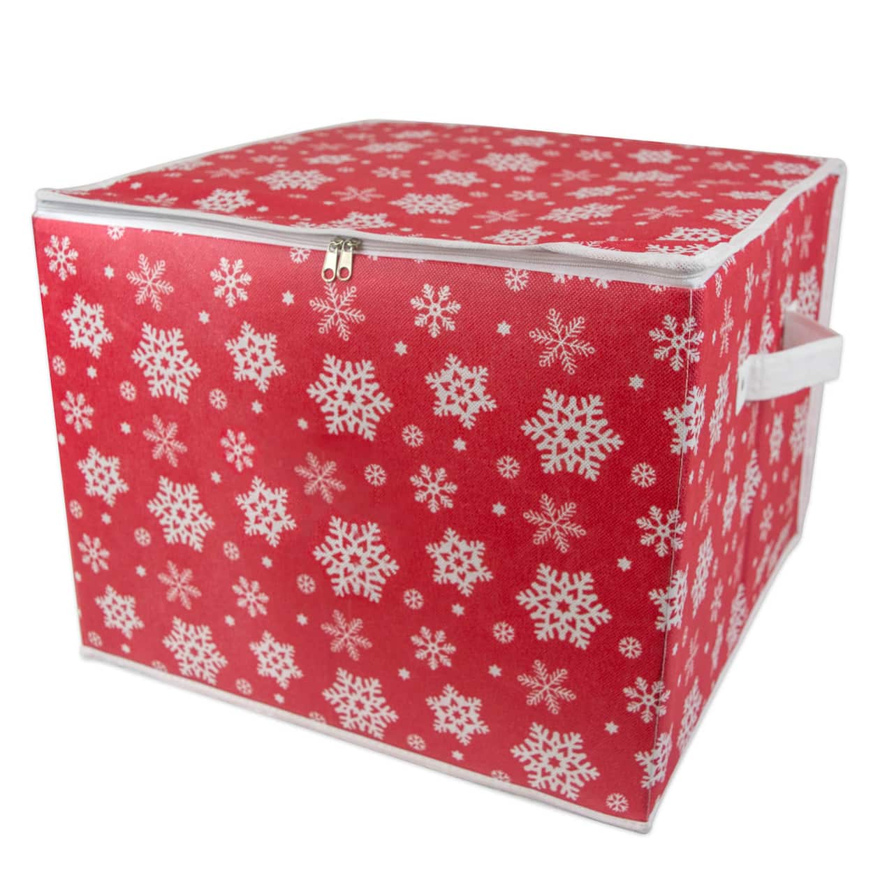 DII® Snowflake Print Large Ornament Storage